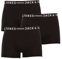 Jack and Jones 3PACK boxeri bărbați Jack and Jones negri (12081832 - black/black) XXL (164622)