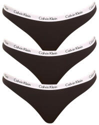 Calvin Klein 3PACK chiloți damă Calvin Klein negri (QD3588E-001) S (147812)
