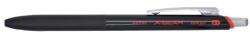 PENAC Pix PENAC X-Beam XBM-107, rubber grip, 0.7mm, clema metalica, corp negru - scriere rosie (P-BP0207-RD-02)
