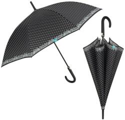 Perletti Umbrela ploaie automata baston neagra cu buline (PTT26209)