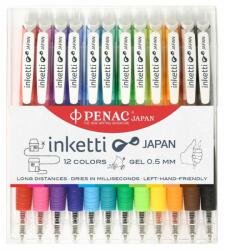 PENAC Set 12 pixuri cu gel PENAC Inketti - culori asortate (P-BA3601EF-WP12)