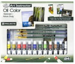 Royal & Langnickel Set invata sa pictezi pe panza, Studiul Naturii (AIS-106) Carte de colorat