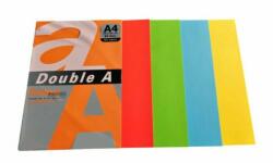 Double A Hartie color pentru copiator A4 Double A, 80g/mp, 500 coli/top, 5 culori intense asortate (DACI-A4-080500-RAINBOW5)