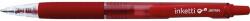 PENAC Pix cu gel PENAC Inketti, rubber grip, 0.7mm, corp rosu transparent - scriere rosie (P-BA3601-02F)