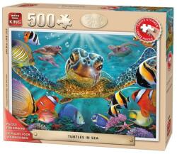King Puzzle 500 piese Turtles In The Sea (KG05534) Puzzle