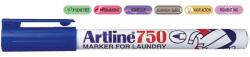 Artline Marker ARTLINE 750, pentru textile, corp metalic, varf rotund 0.7mm, albastru (EK-750-BL)