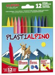 Alpino Creioane cerate din plastic, cutie carton, 12 culori/cutie, Plasti ALPINO (MS-PA000012)