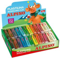 ALPINO Display plastilina standard, 24 x 50gr. /display, ALPINO - 12 culori asortate (MS-DP000915) - officegarage