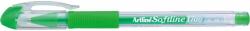 Artline Pix cu gel ARTLINE Softline 1700, rubber grip, varf 0.7mm - verde fluorescent (EGB-1700-FGR) - officegarage