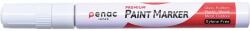 PENAC Marker cu vopsea PENAC, rezistent la temperaturi inalte, varf rotund, grosime scriere 2-4mm, alb (P-OT0140-WH)