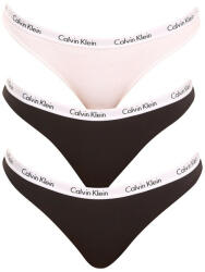 Calvin Klein 3PACK chiloți damă Calvin Klein multicolori (QD3588E-WZB) XL (21910)