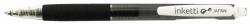 PENAC Pix cu gel PENAC Inketti, rubber grip, 0.5mm, corp negru transparent - scriere neagra (P-BA3601-06EF) - officegarage