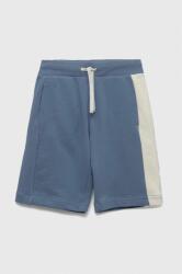 United Colors of Benetton gyerek pamut rövidnadrág állítható derekú - kék 140 - answear - 8 090 Ft