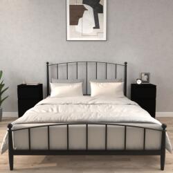 vidaXL Noptiere, 2 buc. , negru, 40x35x70 cm (819711)