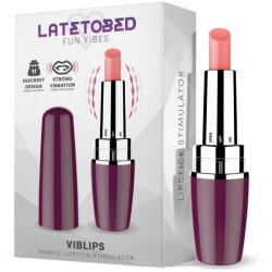 LATETOBED Viblips Lipstick Stimulator Purple Vibrator
