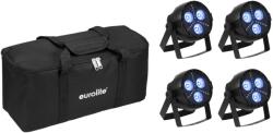 EUROLITE Set 4x LED PARty Hybrid Spot + Soft Bag - dj-sound-light