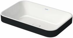 Duravit Happy D. 2 Plus - Lavoar încastrat, 60x40 cm, fără preaplin, WonderGliss, alb/antracit mat 23596061001 (23596061001)