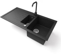 NERO Solarys + Steel csaptelep + dugókiemelő (fekete)