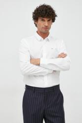 Calvin Klein cămașă bărbați, culoarea alb, cu guler clasic, slim K10K110856 9BYY-KDM02Z_00X