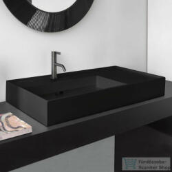 Laufen Kartell By Laufen 90x46 cm-es csiszolt aljú mosdó 1 csaplyukkal, matt fekete H8183387161111 (H8183387161111)