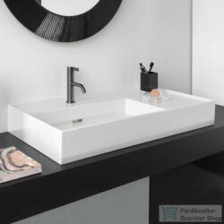 Laufen Kartell By Laufen 90x46 cm-es csiszolt aljú mosdó 1 csaplyukkal, LCC bevonattal, fehér H8183384001111 (H8183384001111)