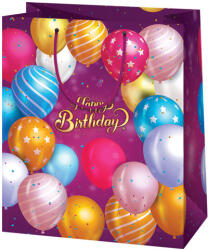 Cardex Happy Birthday lila lufis kisméretű ajándéktáska 11x6x14cm (43352) - jatekshop
