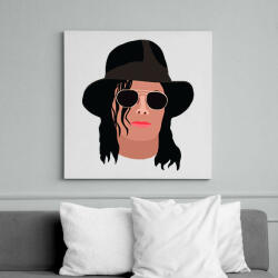 printfashion Michael Jackson - Vászonkép - Fehér (6627824)