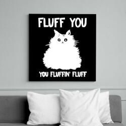 printfashion Fluffin fluff - Vászonkép - Fekete (13263206)
