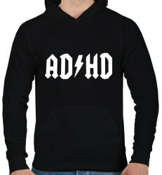 printfashion ADHD - Férfi kapucnis pulóver - Fekete (13247842)