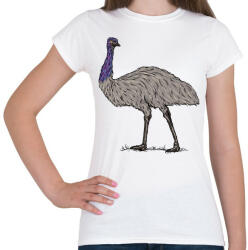 printfashion Emu - Női póló - Fehér (13220807)