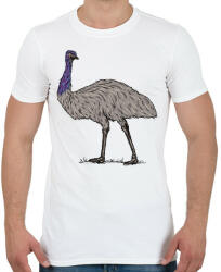 printfashion Emu - Férfi póló - Fehér (13220619)