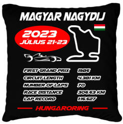 printfashion Magyar Nagydij 2023 - Párnahuzat, Díszpárnahuzat - Fekete (13214188)