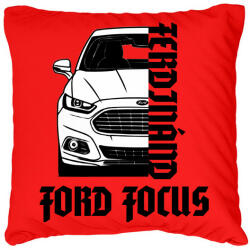 printfashion Ford Focus saját névvel - Párnahuzat, Díszpárnahuzat - Piros (13253052)