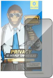 Mr. Monkey Folie Protectie Ecran Mr. Monkey Glass pentru Apple iPhone 11 / Apple iPhone XR, Sticla securizata, Full Face, Full Glue, 5D, Strong Privacy, Neagra (fol/ec/mr./ai11/5d/ne) - vexio