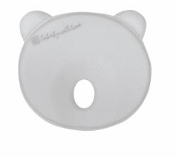 Kikkaboo párna - laposfejűség elleni memóriahabos ergonomikus Airknit maci szürke - cifrapalota