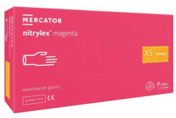 Mercator Medical PF Púdermentes nitril kesztyű Magenta 100db XS