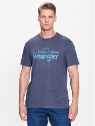 Wrangler Tricou Logo Tee WC5EGEC16 112335671 Bleumarin Regular Fit