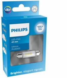 Philips C10W 43mm Ultinon PRO6000 szofita LED 4000K melegfehér 11866WU60X1