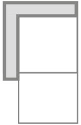 Panama ülőgarnitúra elem rugós variálható, elem, S/B