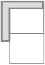  Lombardo ülőgarnitúra elem rugós variálható, elem, S/B