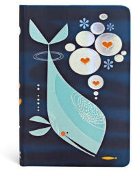 Paperblanks butikkönyv Whale and Friend mini vonalas (9781439736012)