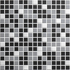ANRO Wall Flexpanel PVC falburkoló lap - Mozaik csempe fekete-szürke műanyag burkolólap (TP10016507 - Mosaic black)