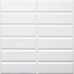 ANRO Wall Flexpanel PVC falpanel - Metró csempe, fehér fugával (TP10014036 - White Seam)