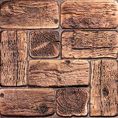 ANRO Wall Flexpanel PVC falpanel - Gerendák (régi deszka) Old Wood (TP10017656 - Pine Round Logs)