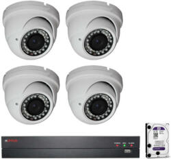  4 vari. dome kamerás HDCVI CP PLUS rendszer
