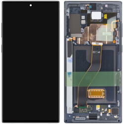 Samsung Piese si componente Display - Touchscreen Samsung Galaxy Note 10 Plus N975 / Note 10 Plus 5G N976, Cu Rama, Negru (Aura Black), Service Pack GH82-20838A (GH82-20900A) - pcone