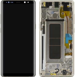 Samsung Piese si componente Display - Touchscreen Samsung Galaxy Note 8 N950, Cu rama, Auriu, Service Pack GH97-21065D (GH97-21066D) - pcone
