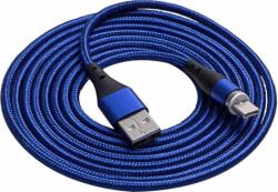 Akyga AK-USB-43 USB-A apa - USB-C apa Mágneses 3.0 Adat és töltő kábel - Kék (2m) (AK-USB-43)