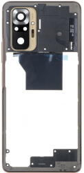 Xiaomi Piese si componente Carcasa Mijloc Xiaomi Redmi Note 10 Pro, Cu geam camera, Bronz (car/xia/xrn/cu/br) - pcone