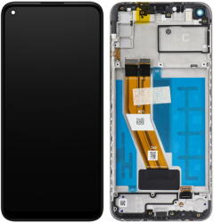 Samsung Piese si componente Display - Touchscreen Samsung Galaxy A11, Cu Rama, Negru, Service Pack GH81-18760A (GH81-18760A) - pcone